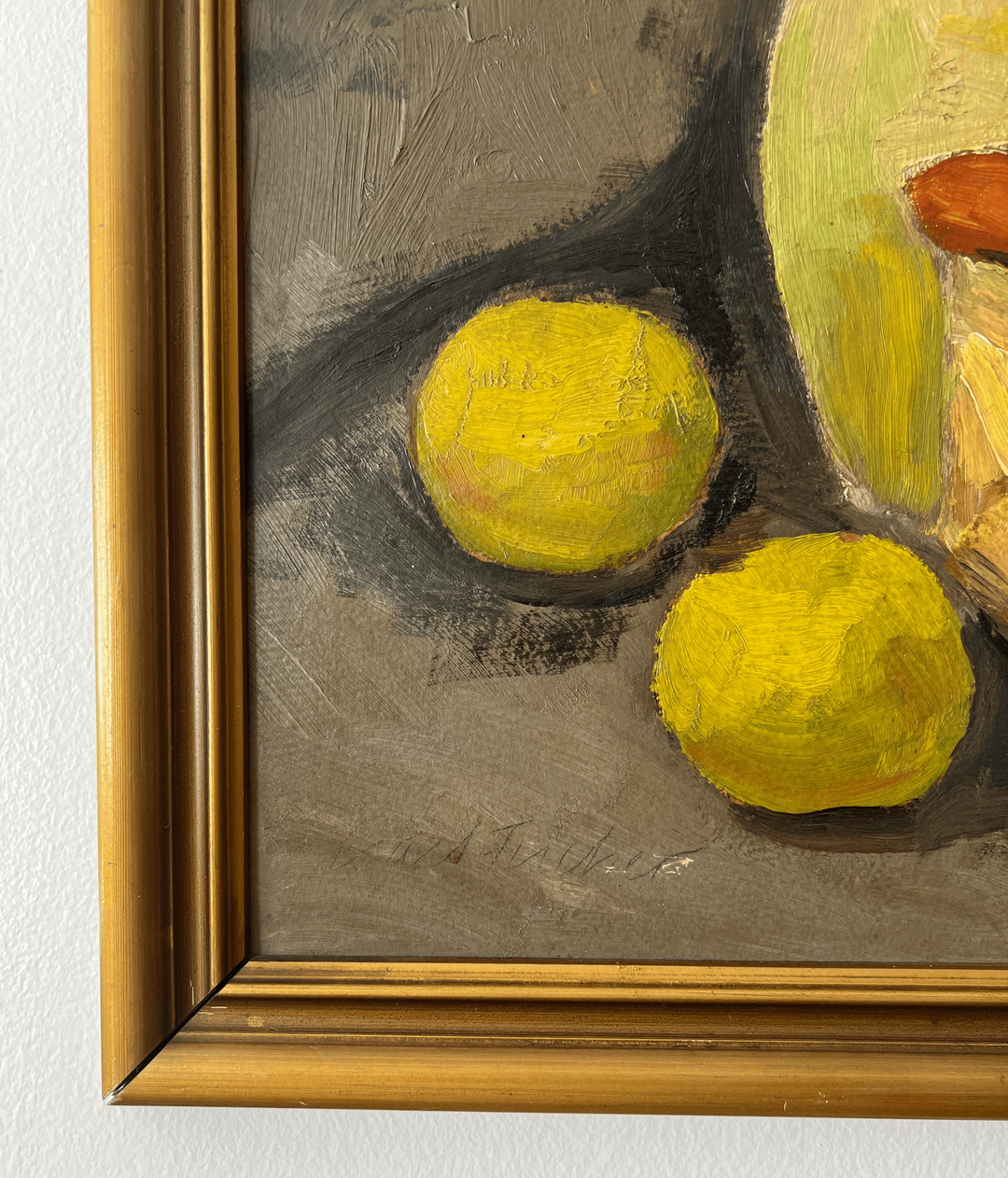 Early 20th Century "Still Life With Fruits" Oil Painting by Carl Fischer