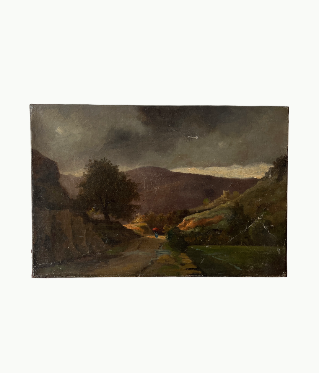 French 19th Century Landscape on Canvas Unframedcopy