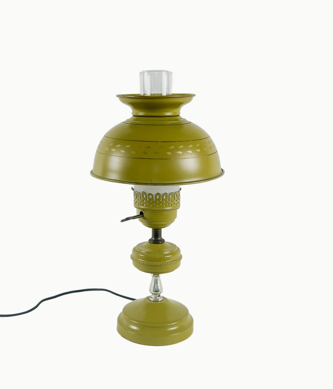 Green Tole Lamp