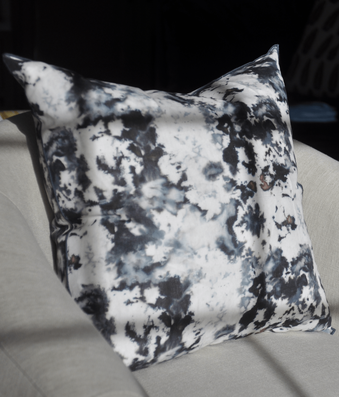 Grey Marble Design Square Pillow