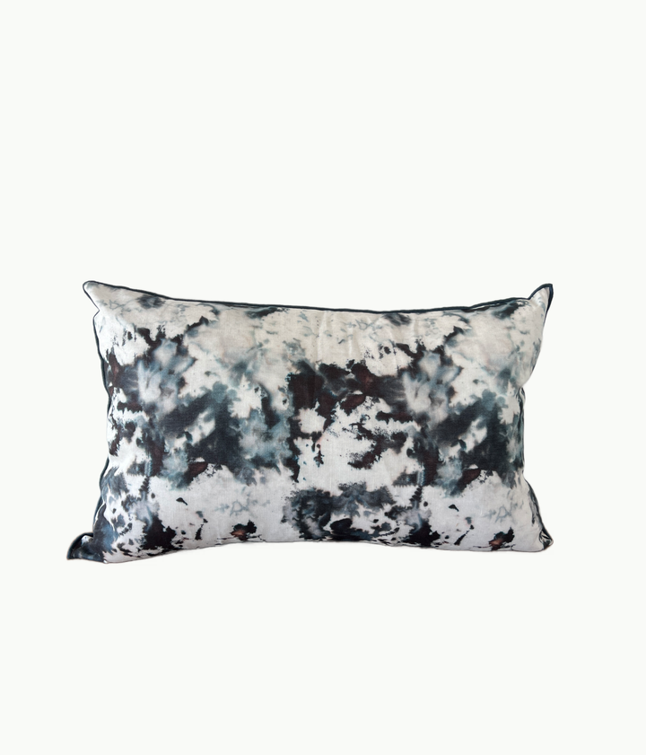 Marble Design Lumbar Pillow - Grey