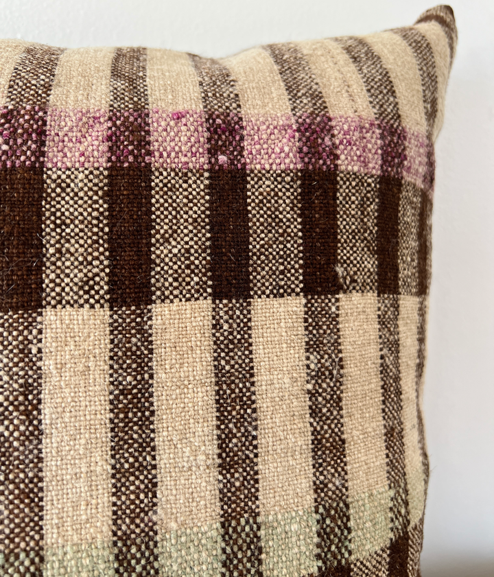 Handwoven Grain-Sack Pillow from Portugal