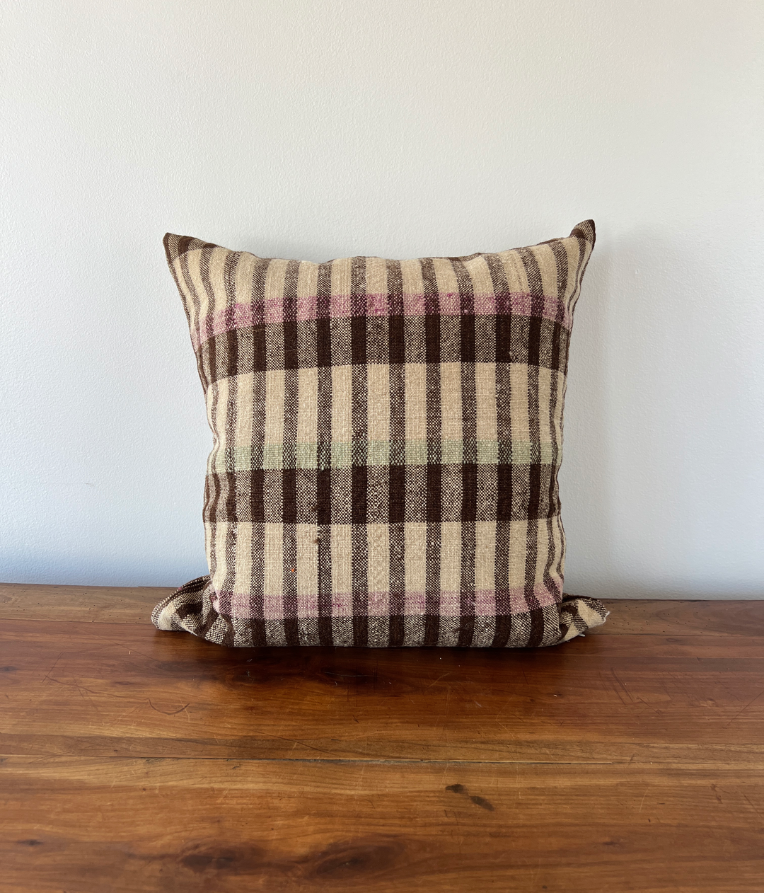 Handwoven Grain-Sack Pillow from Portugal