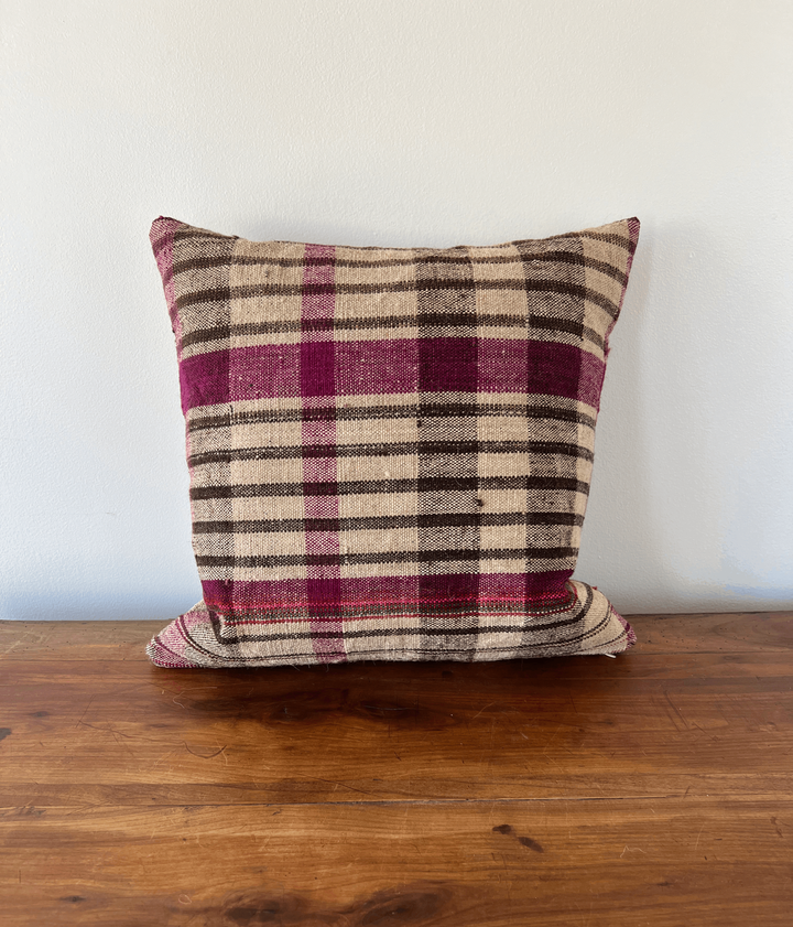 Handwoven Grain-Sack Pillow from Portugal