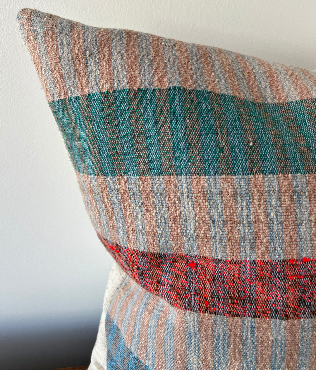 Handwoven Grain-Sack Pillow from Portugal