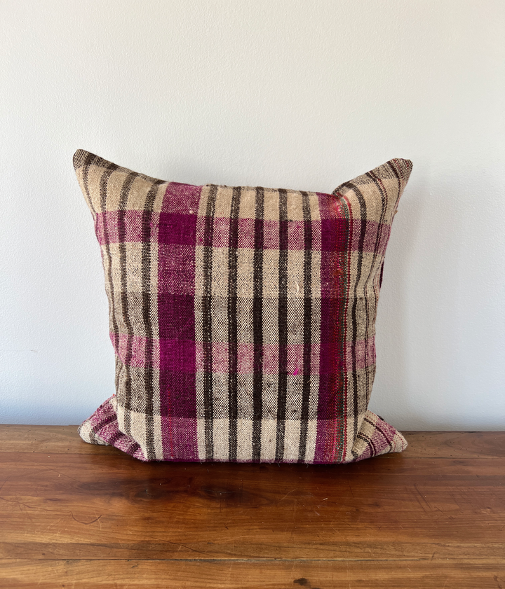 Handwoven Grain-Sack Pillow from Portugal