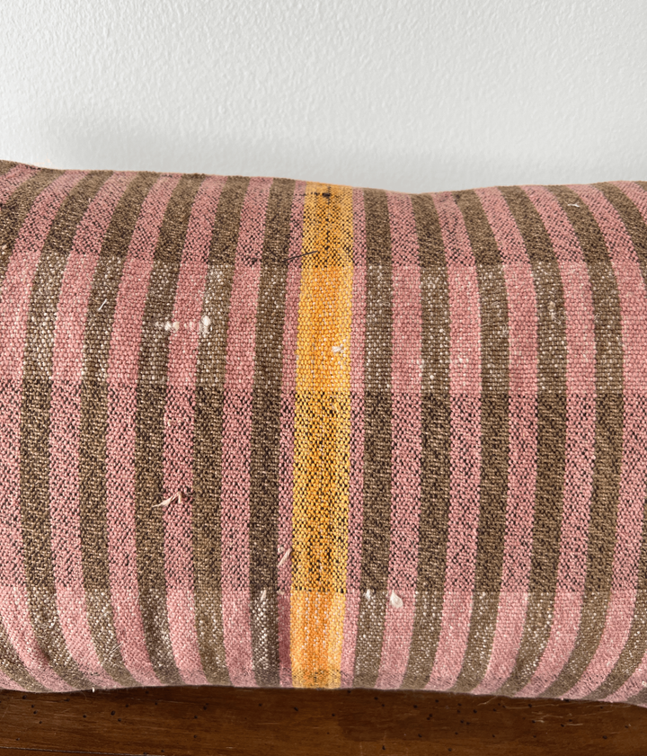 Handwoven Grain-Sack Pillow from Portugal