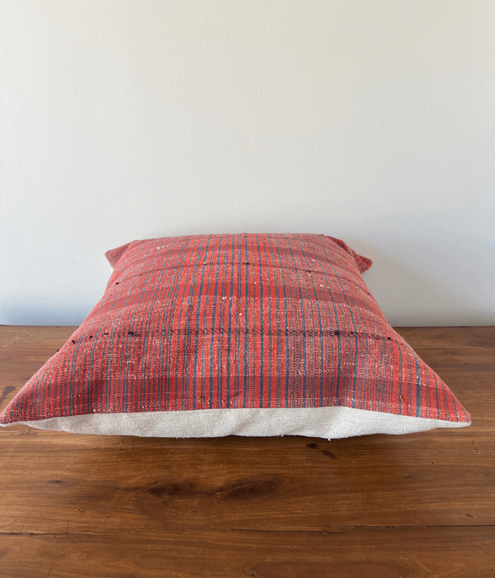 Handwoven Grain-Sack Pillow from Portugal - andfoundfurnishings