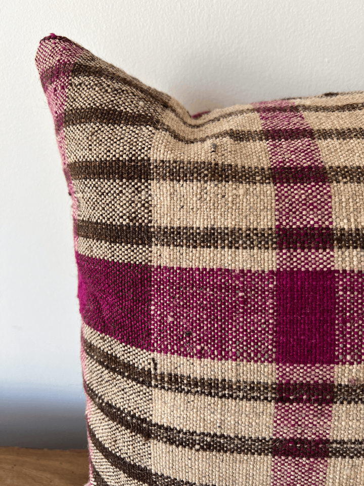 Handwoven Grain-Sack Pillow from Portugal