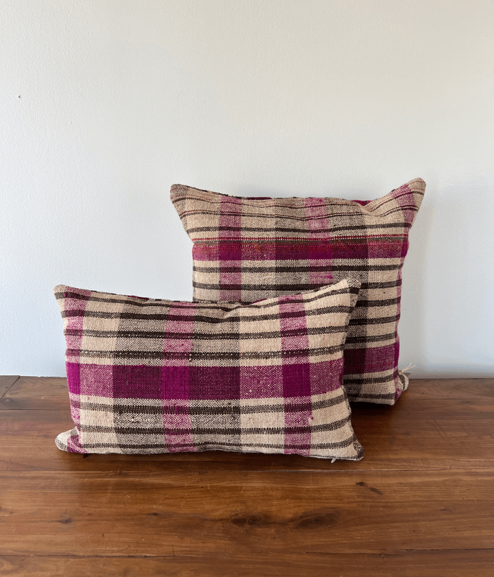 Handwoven Grain-Sack Pillow from Portugal