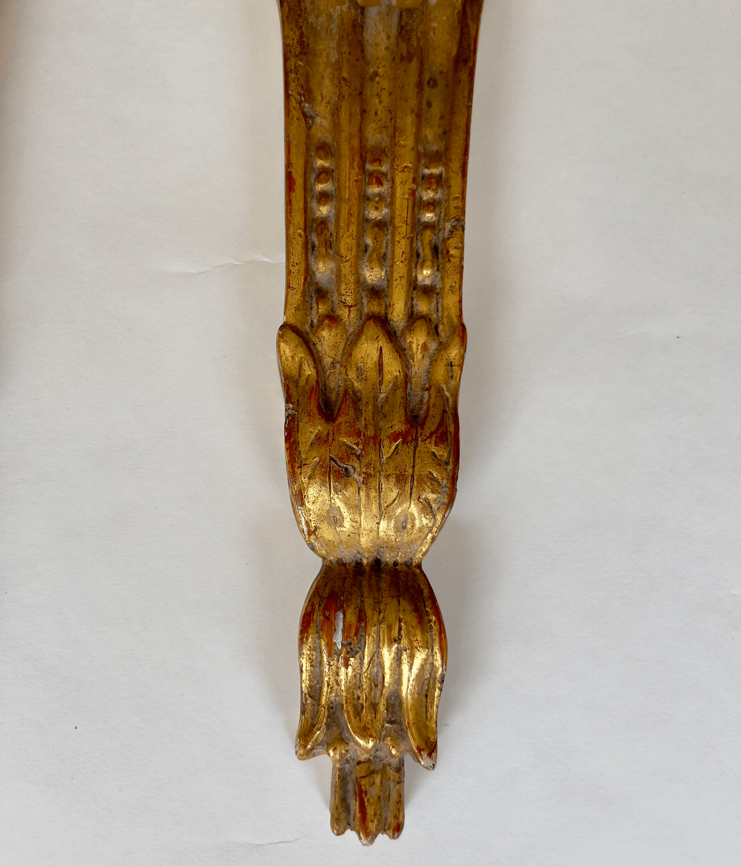 Pair of Early 20th Century Gilded Single-Arm Sconces