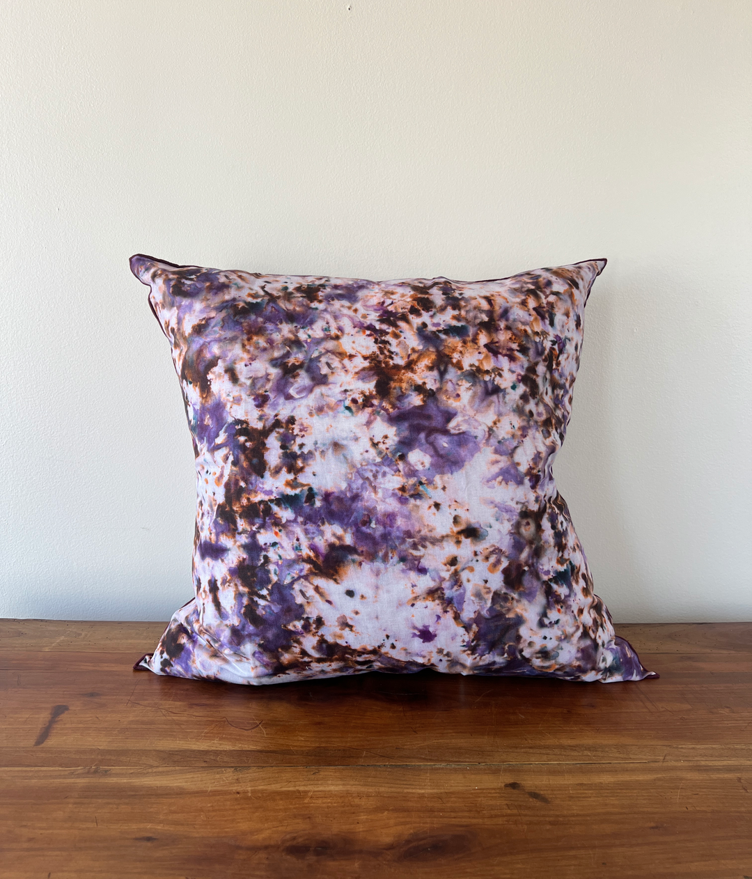 Plum Marble Design Square Pillow - andfoundfurnishings