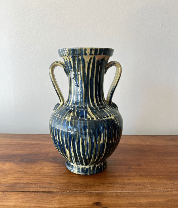 Vintage Handmade Ceramic Vase From Spain - andfoundfurnishings