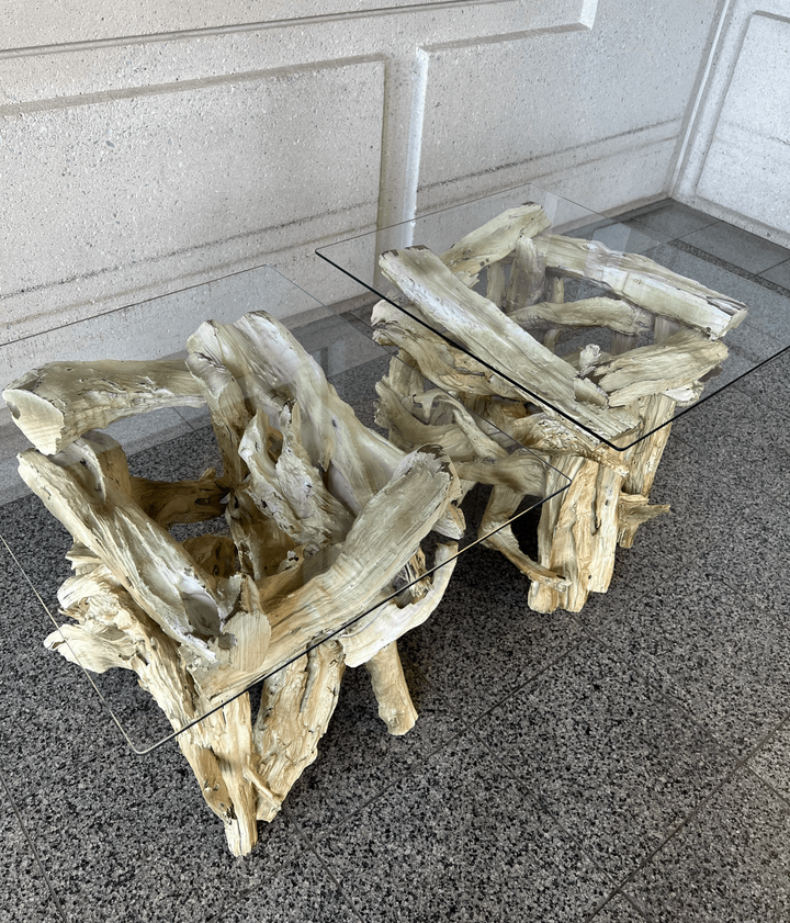 Pair of Vintage Driftwood Side Tables