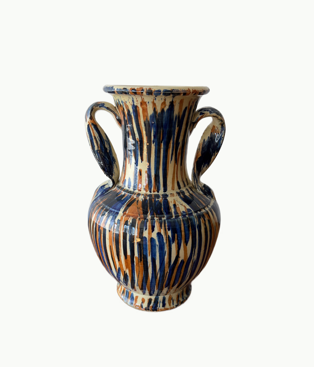 Vintage Handmade Ceramic Vase From Spain - andfoundfurnishings