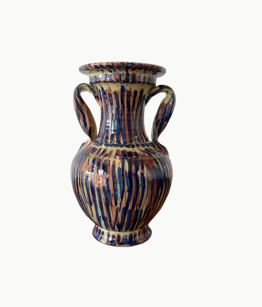 Vintage Handmade Ceramic Vase From Spain - andfoundfurnishings