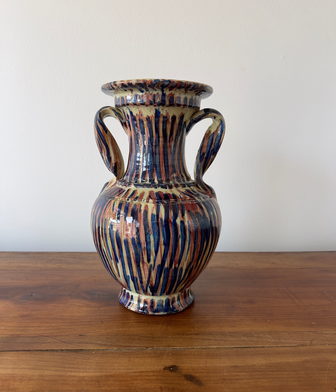 Vintage Handmade Ceramic Vase From Spain - andfoundfurnishings