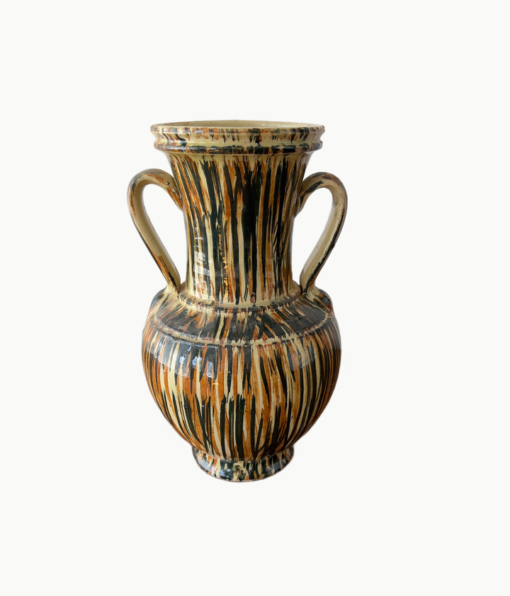 Vintage Handmade Ceramic Vase From Spain - andfoundfurnishings