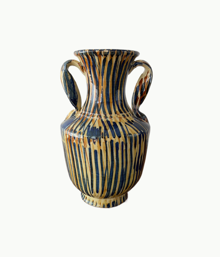 Vintage Handmade Ceramic Vase From Spain - andfoundfurnishings