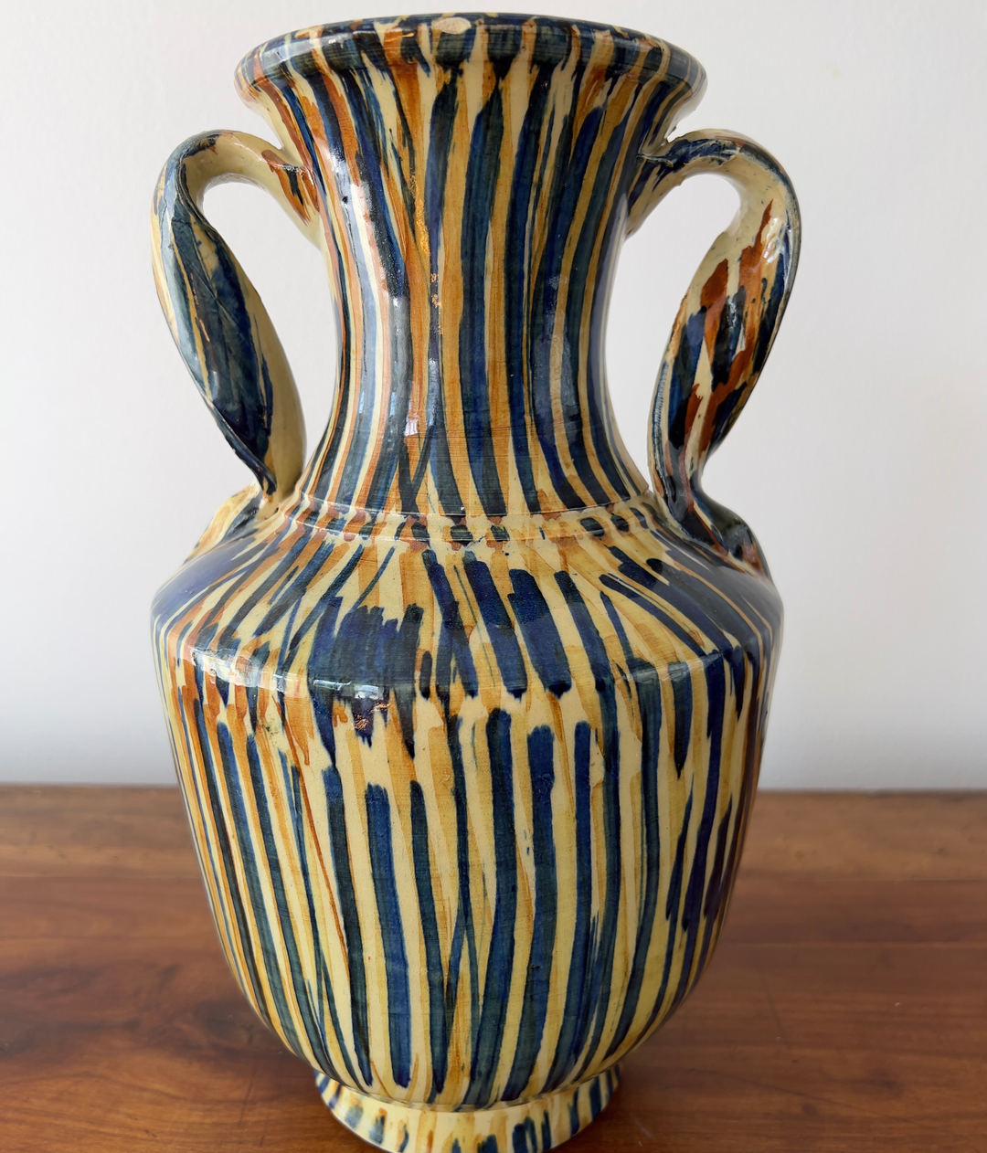 Vintage Handmade Ceramic Vase From Spain