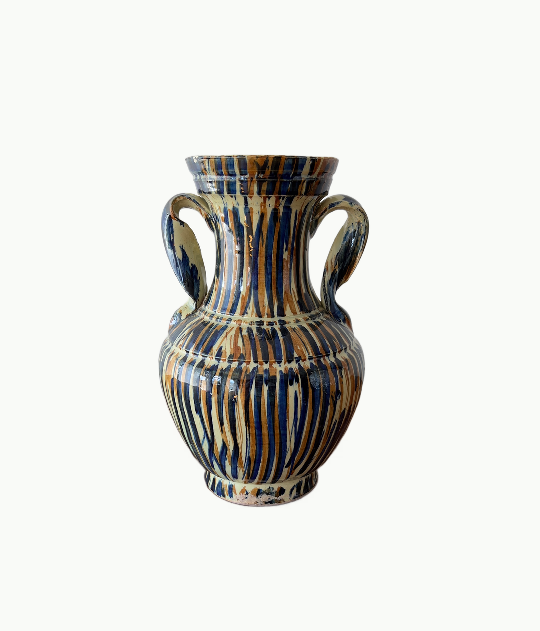 Vintage Handmade Ceramic Vase From Spain - andfoundfurnishings