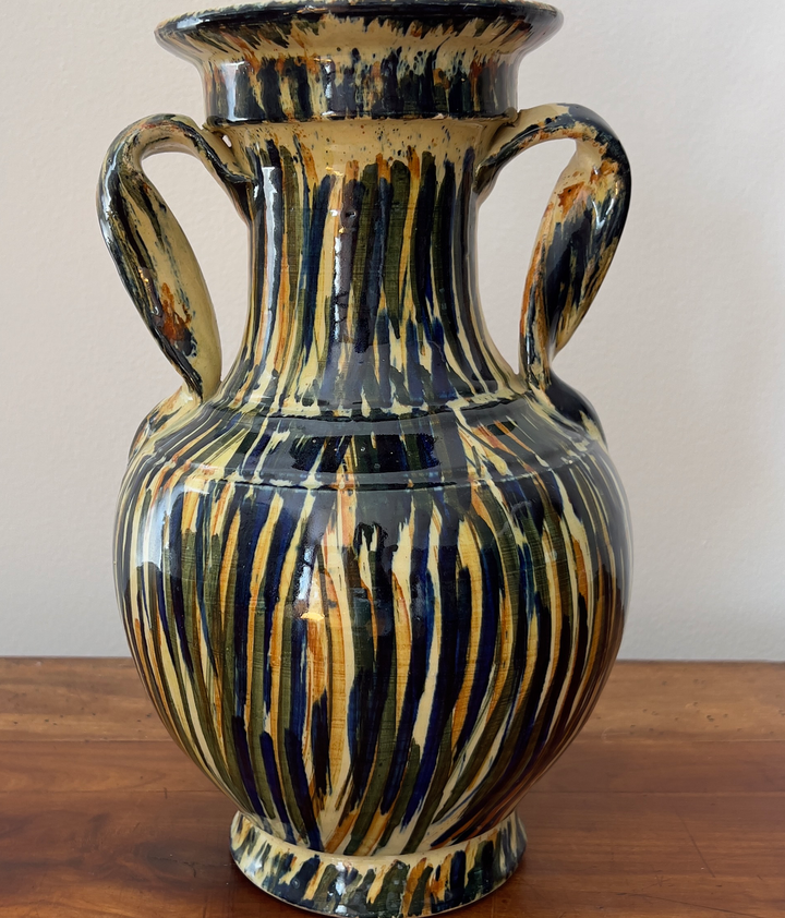 Vintage Handmade Ceramic Vase From Spain - andfoundfurnishings