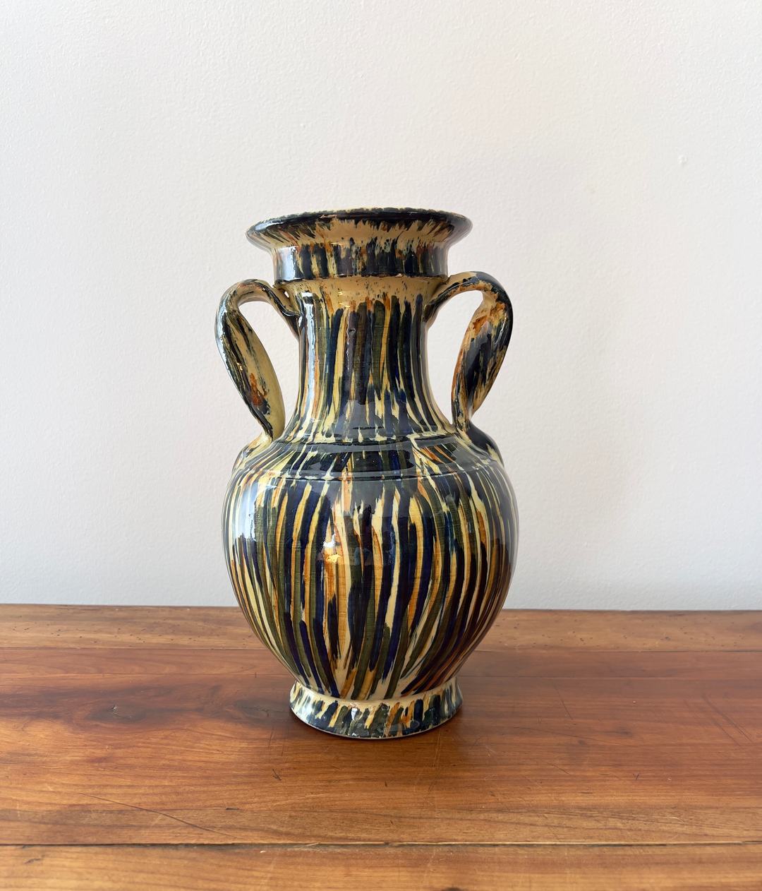 Vintage Handmade Ceramic Vase From Spain - andfoundfurnishings