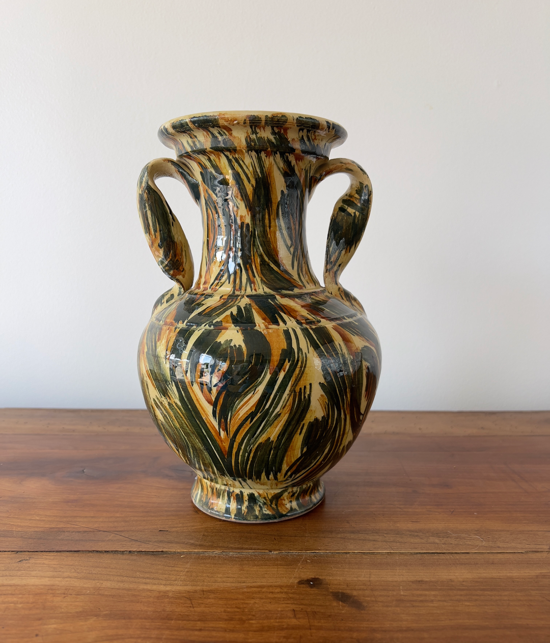 Vintage Handmade Ceramic Vase From Spain