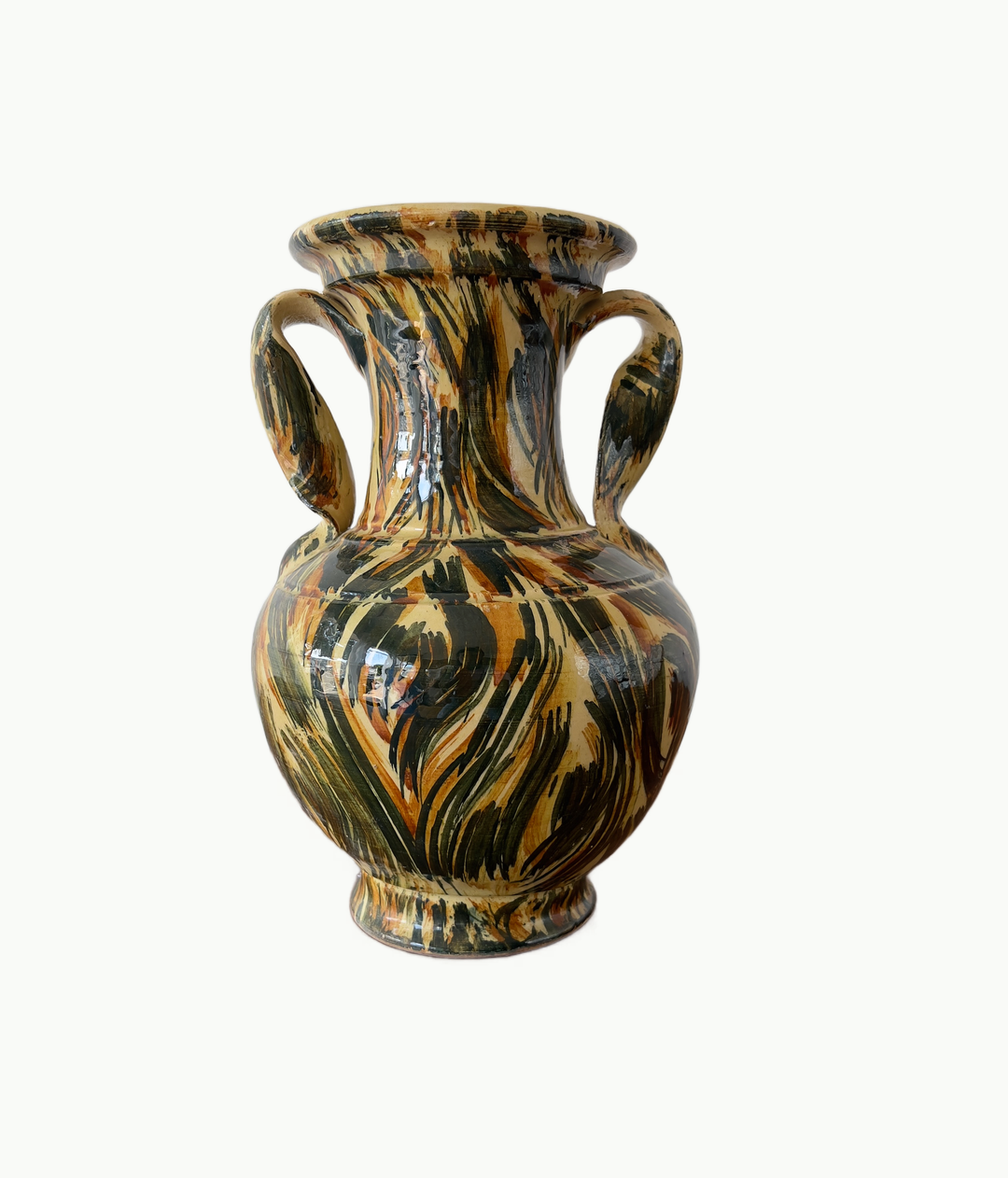 Vintage Handmade Ceramic Vase From Spain - andfoundfurnishings