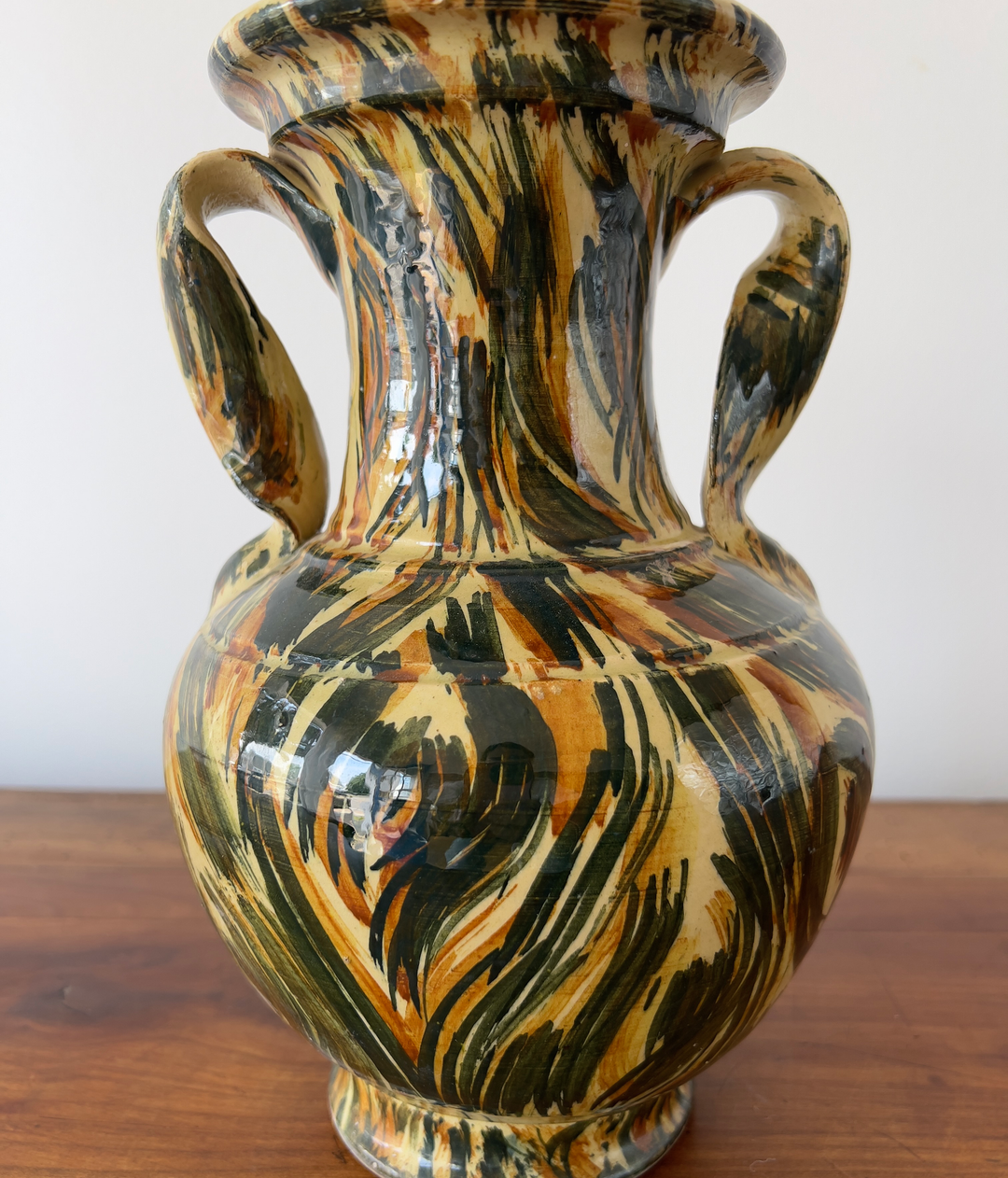 Vintage Handmade Ceramic Vase From Spain - andfoundfurnishings