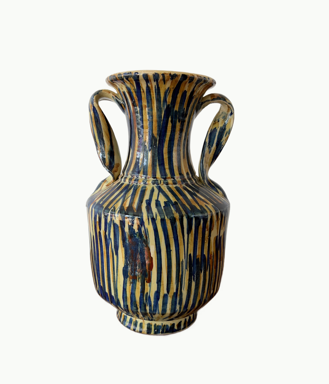 Vintage Handmade Ceramic Vase From Spain - andfoundfurnishings