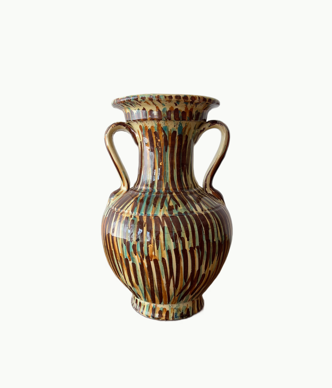 Vintage handmade ceramic vase from Spain