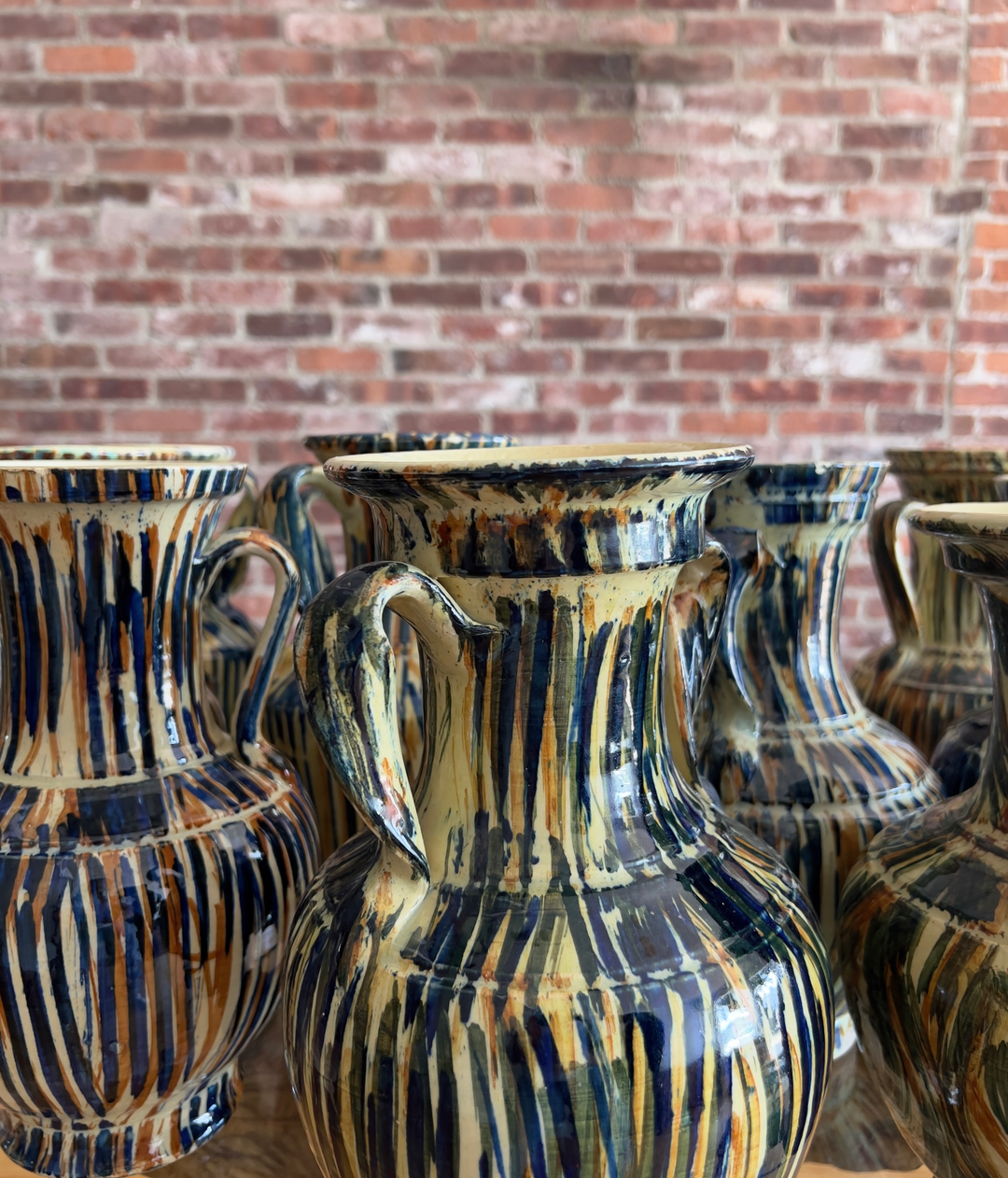 Vintage Handmade Ceramic Vase From Spain - andfoundfurnishings