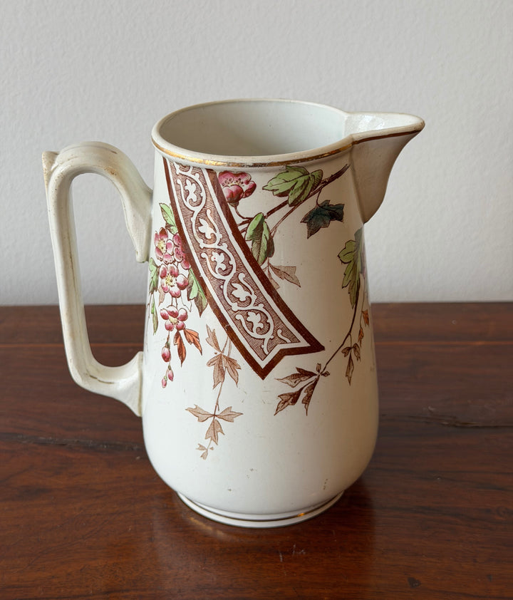 French Art Deco Terre de Fer "Hanoi" Pitcher