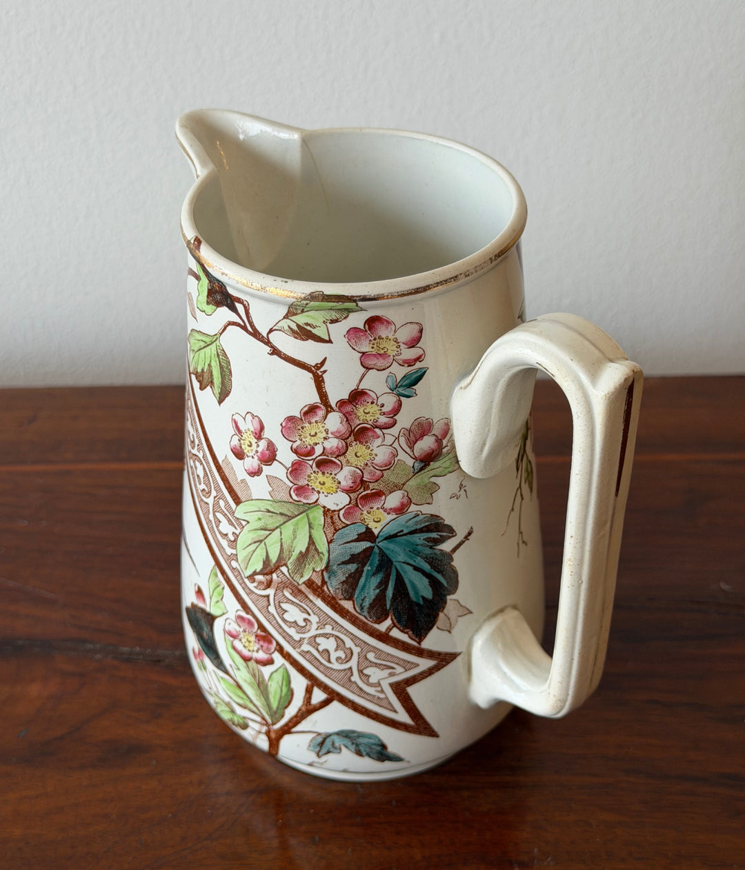 French Art Deco Terre de Fer "Hanoi" Pitcher