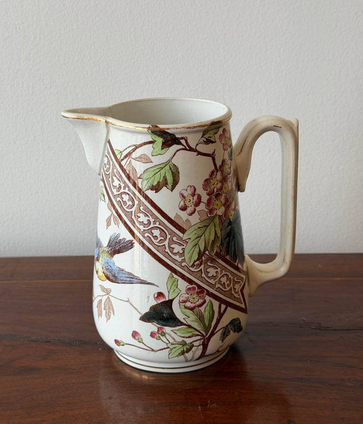 French Art Deco Terre de Fer "Hanoi" Pitcher