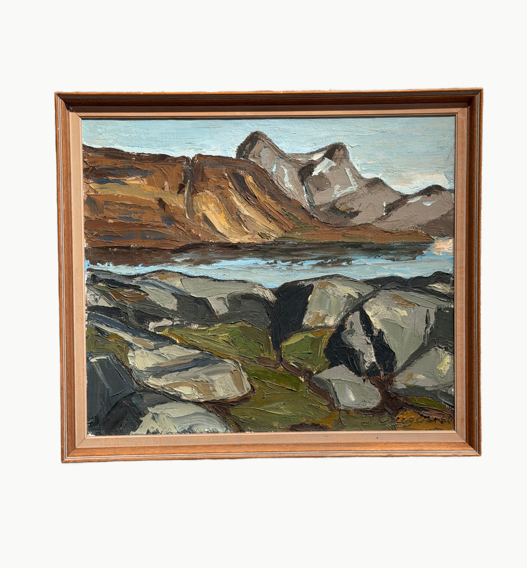 andfound vintage Danish landscape painting