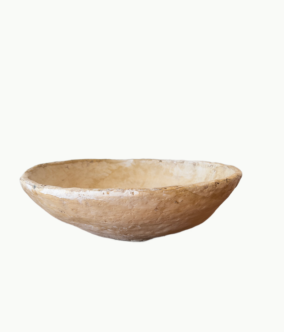 Vintage Paper-Mache bowl from India - andfoundfurnishings