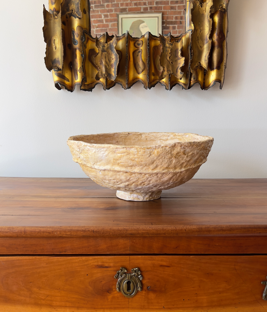 Vintage Paper-Mache bowl from India