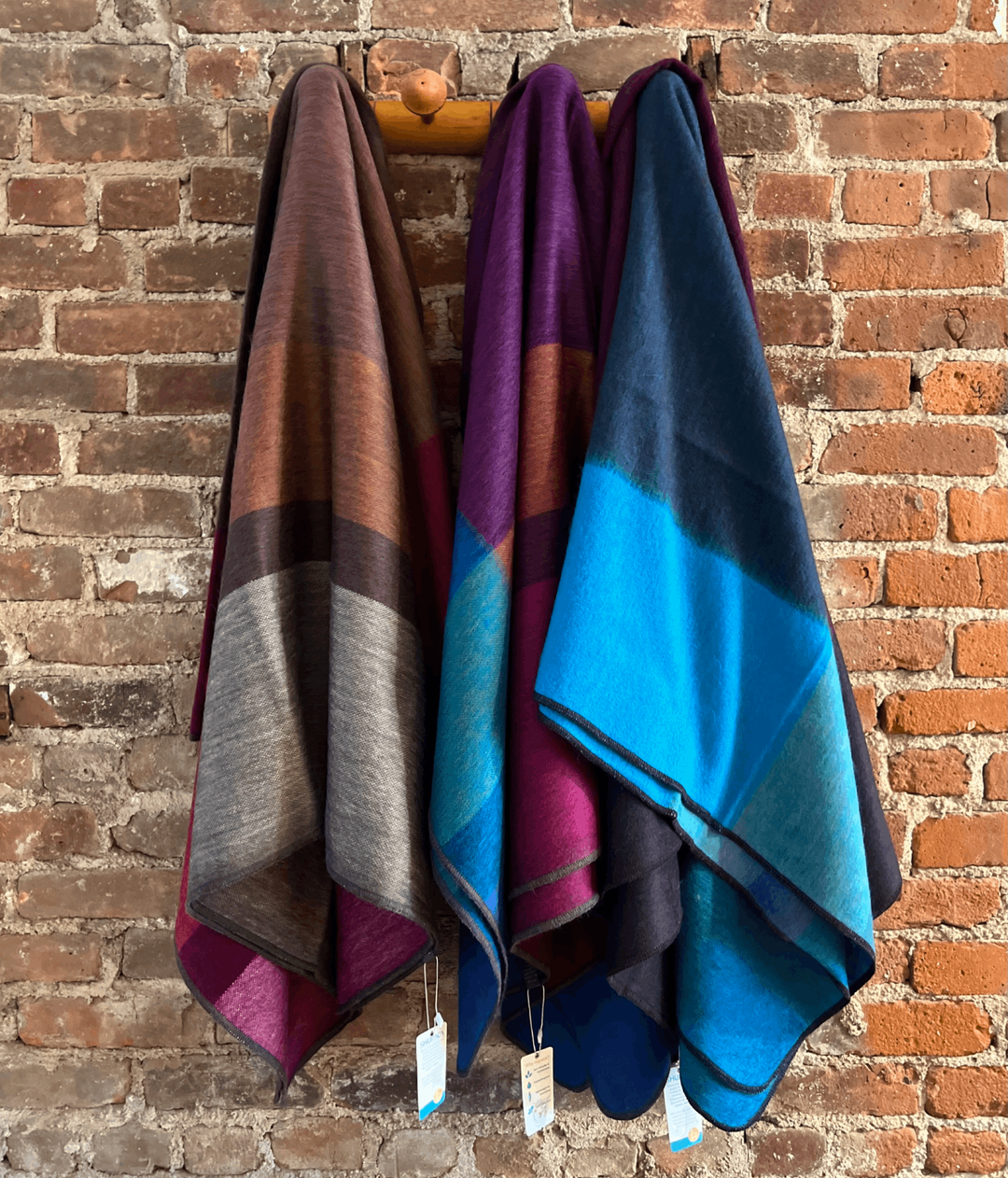 Plaid Alpaca Throw Blanket - Color: Grapevine - andfoundfurnishings