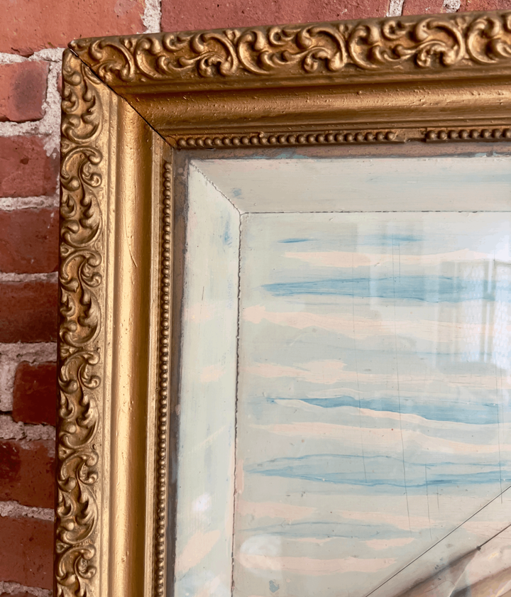 Antique Maritime Diorama of a Four-Masted Clipper Ship | c. 1880–1910