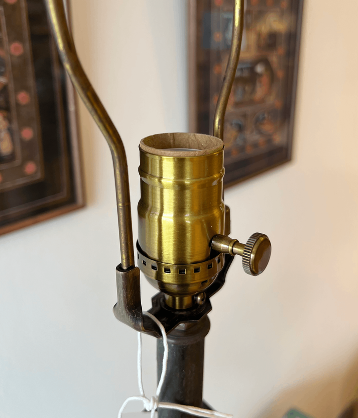Rustic Iron Lamp from Architectural Salvage