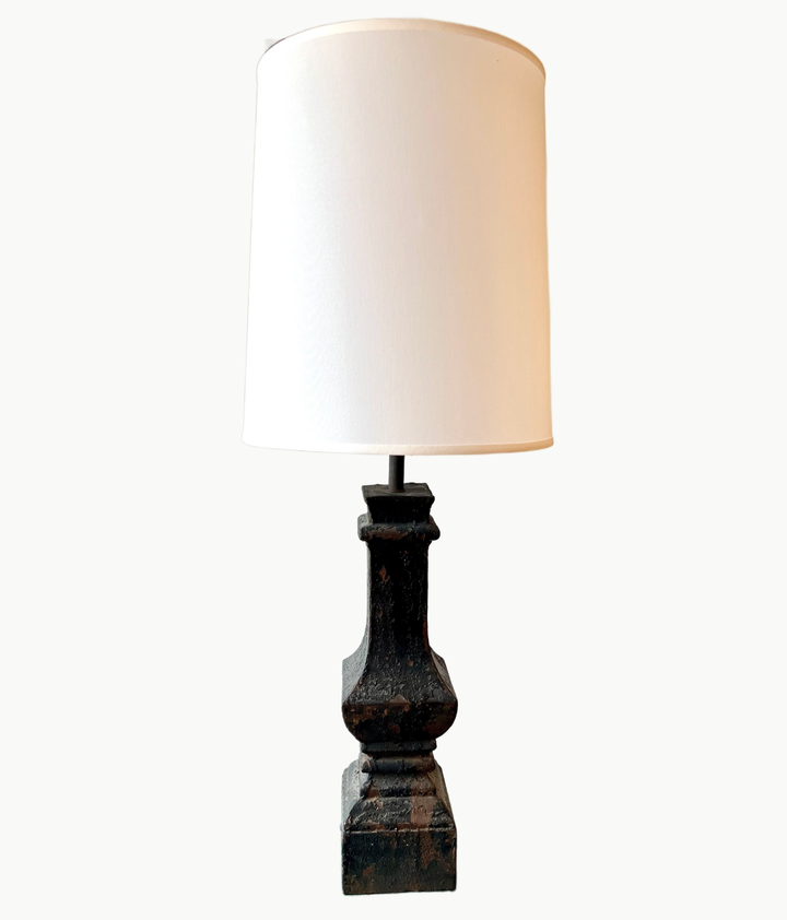 Rustic Iron Lamp from Architectural Salvage