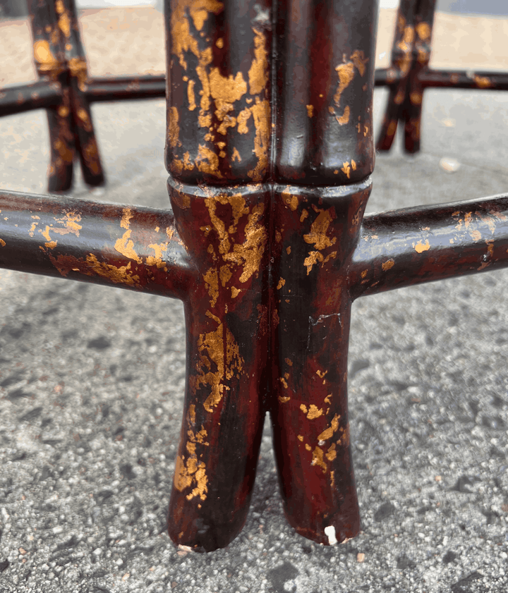 Vintage Tortoiseshell Motif Cocktail Table by Maitland Smith - andfoundfurnishings