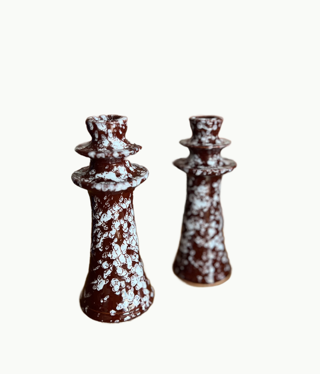 found moroccan candlestick holders brown b