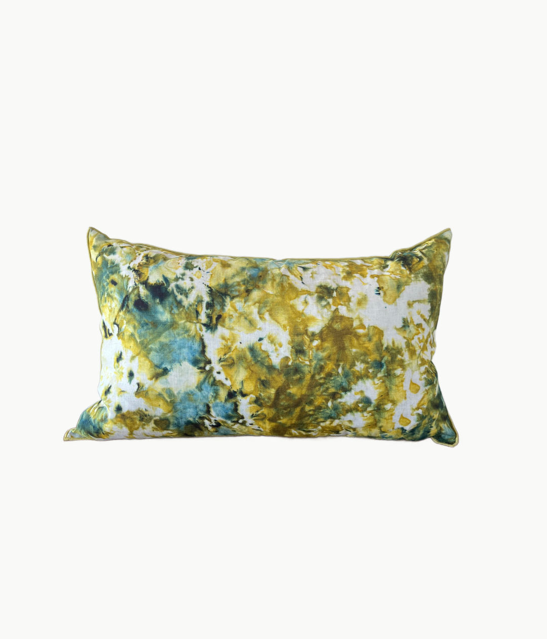 green Marble pillow portugal linen cotton textile art 2