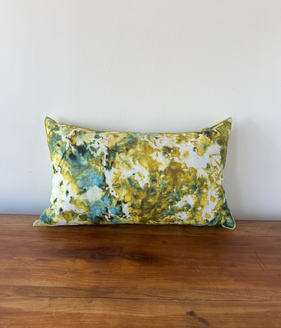 Green Marble Design Lumbar Pillow - andfoundfurnishings